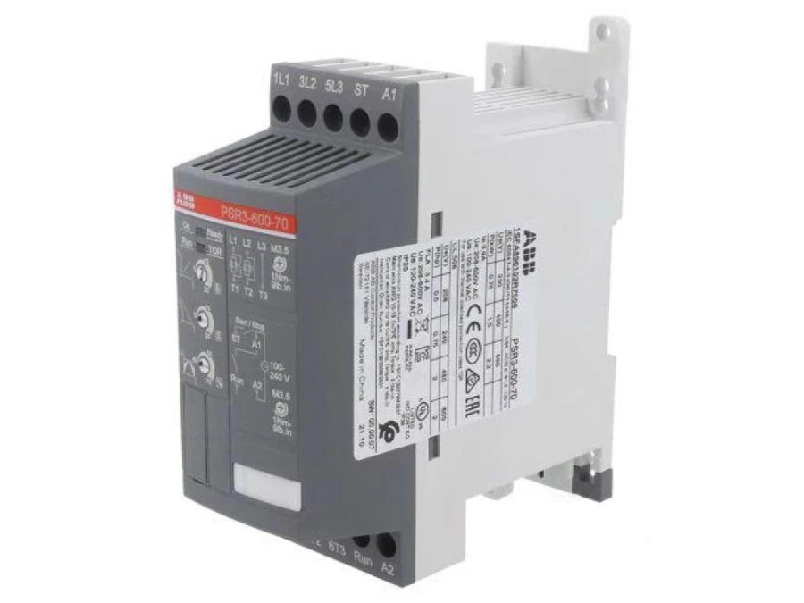 Moduł: softstart Uzas: 208÷600VAC na szynę DIN 1,5kW 3,9A PSR 1SFA896103R7000 - obrazek 1