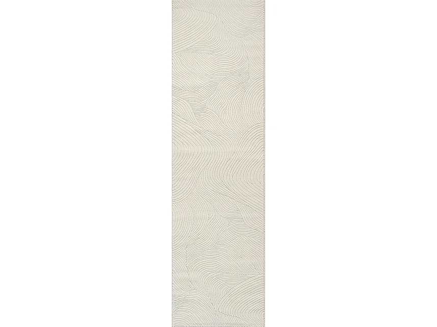 Dywan salonu nowoczesny elegancki, Kremowy, 80 x 300 cm 5035432 - obrazek 1