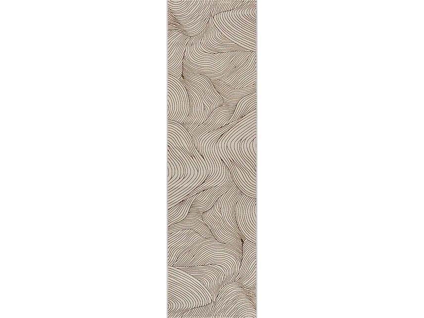Dywan salonu nowoczesny elegancki, Beżowy, 80 x 300 cm 5035433 - obrazek 1