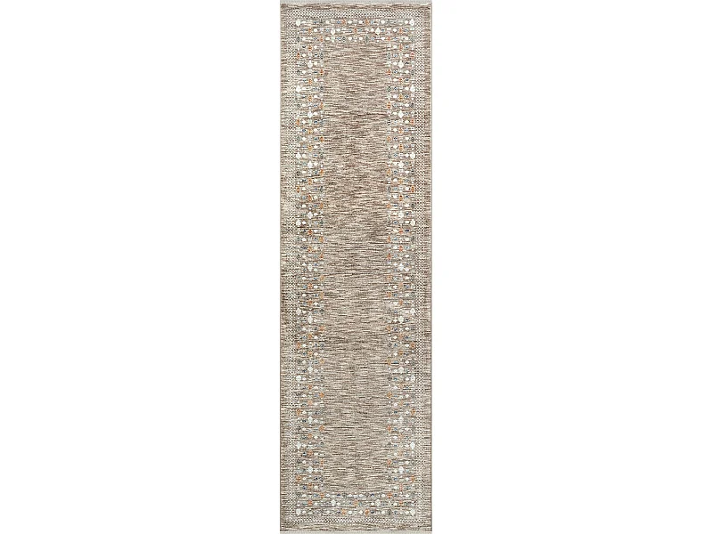 Dywan Valeria Wygląd Gabbeh Wysokiej jakości, Brązowy, 80 x 300 cm 5035435 - obrazek 1