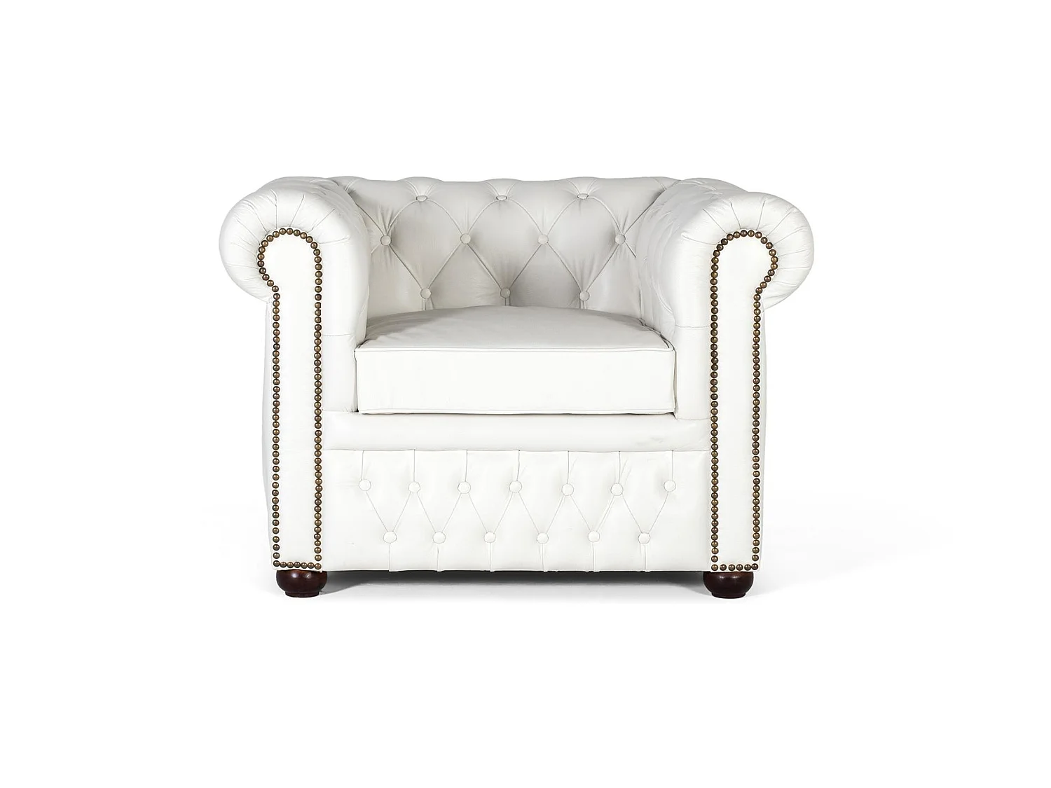 Fotel skórzany 96 cm w stylu Chester - 72x96x85 3794725 - obrazek 1