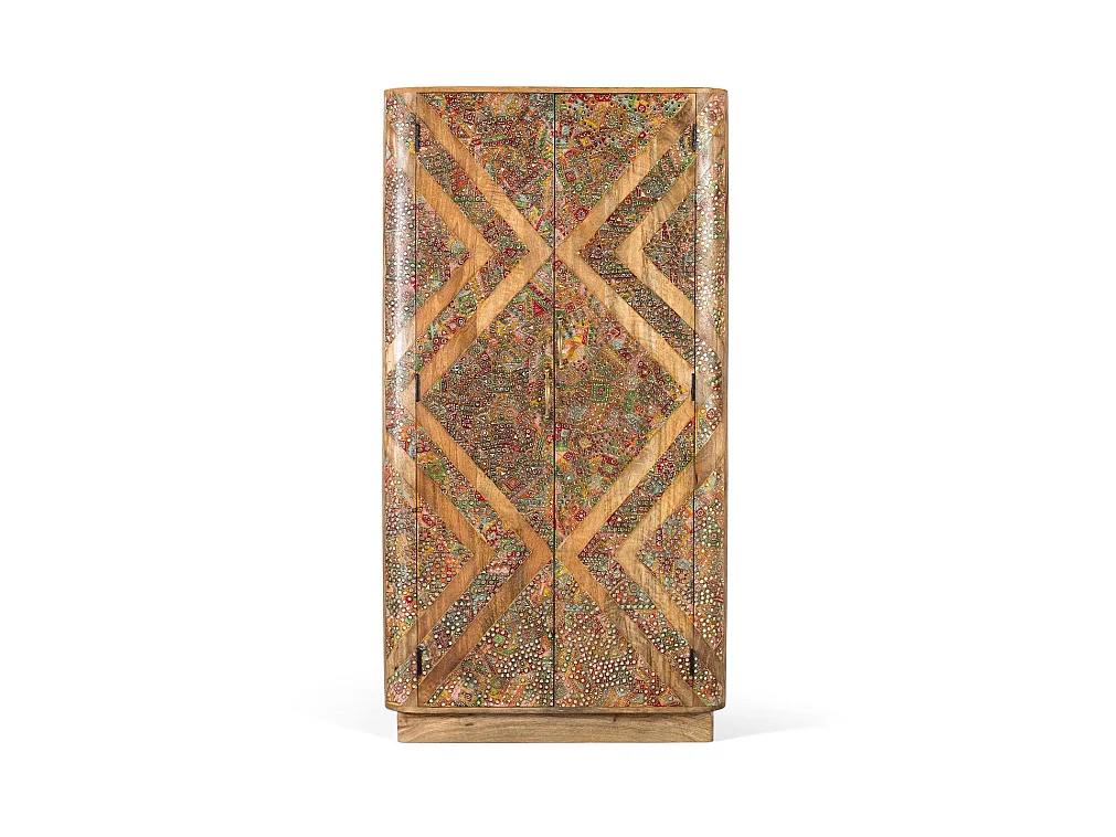 Armoire en bois de manguier masyw à deux portes 170 cm 4217664