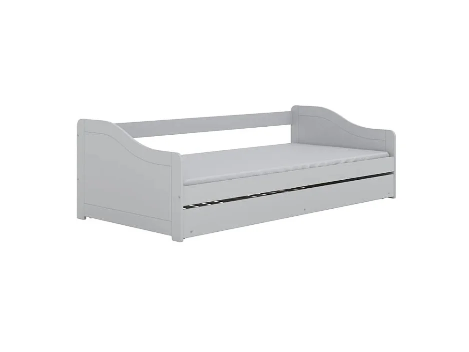 Łóżko młodzieżowe BLANKA 200x90 białe z szufladą 3513444 - obrazek 1
