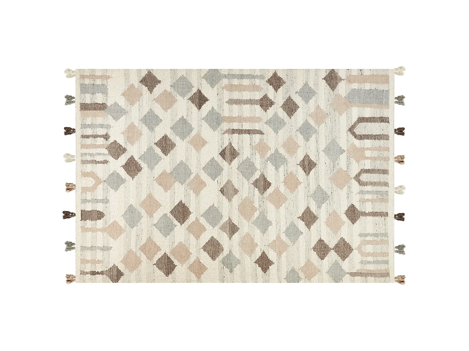 Dywan wełniany kilim 200 x 300 cm wielokolorowy KAGHTSRASHEN 1371165 - obrazek 1
