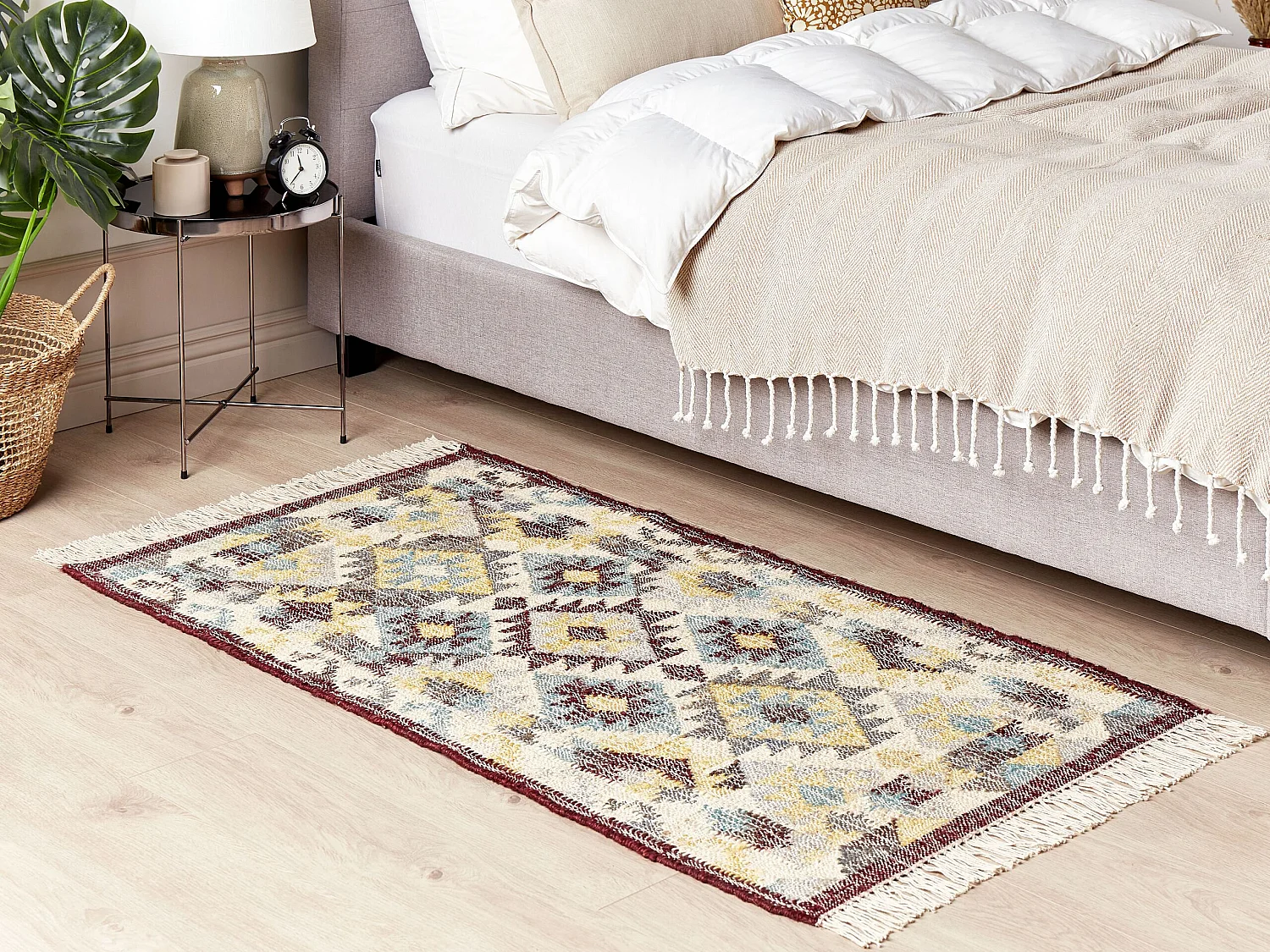 Dywan z juty 80 x 150 cm wielokolorowy FENER 796363 - obrazek 1