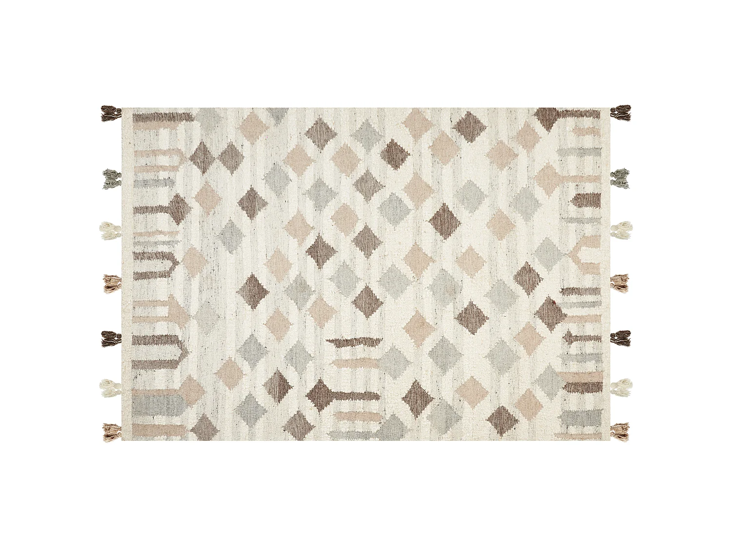 Dywan wełniany kilim 160 x 230 cm wielokolorowy KAGHTSRASHEN 1371181 - obrazek 1