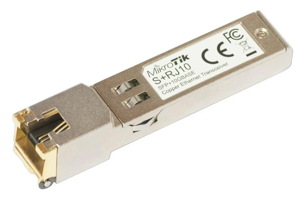 Moduł SFP+ 10Gb/s, RJ45 MikroTik S+RJ10 - obrazek 1