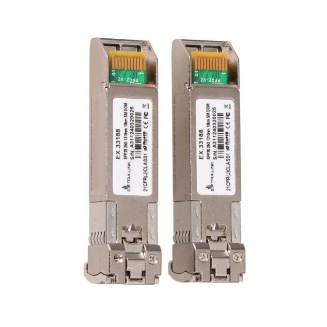 Moduł SFP28 25Gbps, LC/UPC Duplex, 1310nm, 10km, single mode, DOM Extralink SFP28 25G 2‑Pack - obrazek 2