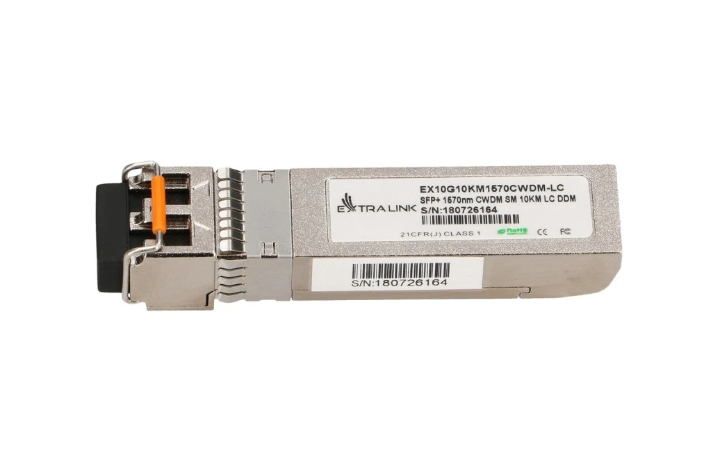 Moduł SFP+ CWDM 10Gbps, 1570nm, single mode, 10km, LC, DOM Extralink SFP+ 10G - obrazek 3