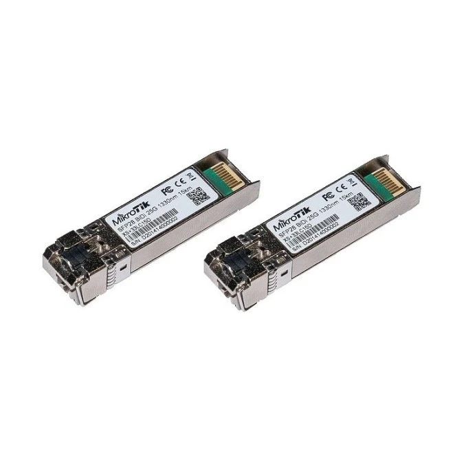 Moduł SFP/SFP+/SFP28 1/10/25Gb/s, SM, 15km, 1270nm + 1330nm MikroTik XS+2733LC15D - obrazek 1