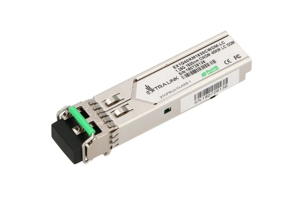 Moduł SFP CWDM 1,25Gbps, 1530nm, single mode, 40km, LC, DOM Extralink SFP 1.25G - obrazek 1