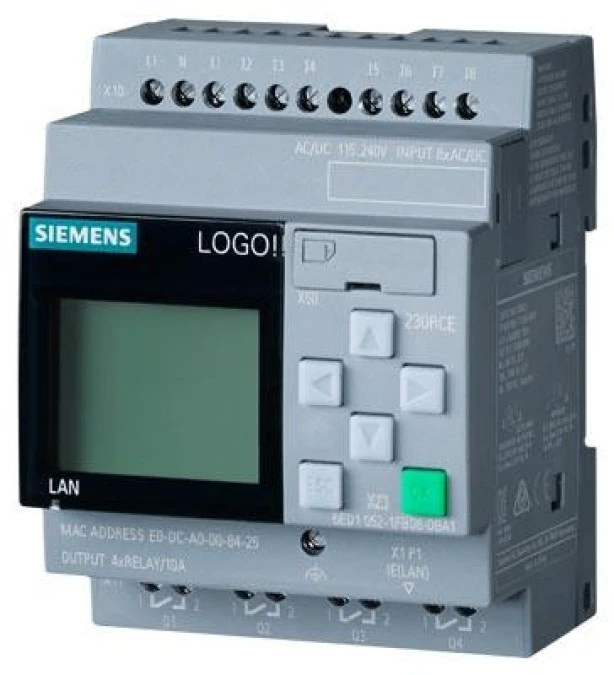 Moduł sterujący z wyświetlaczem PS 115/230V LOGO! 8 DI/4DQ 6ED1052‑1FB08‑0BA2 - obrazek 1