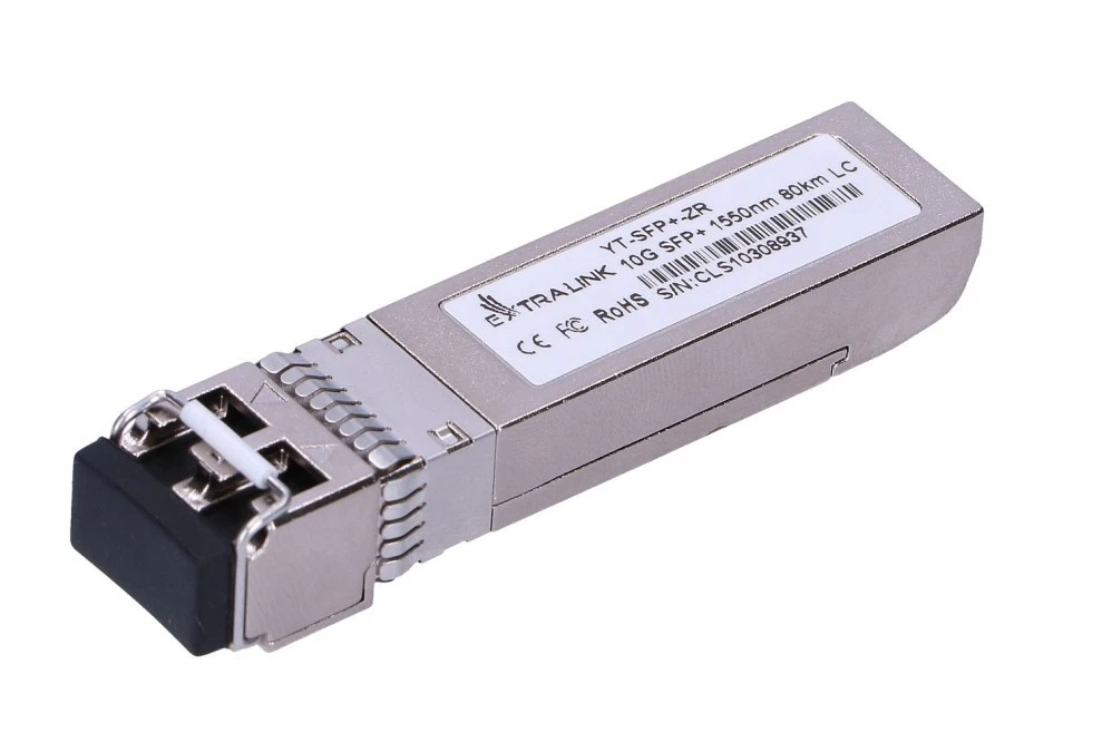 Moduł SFP+ 10Gbps, LC/UPC, 1550nm, 80km, single mode, DOM Extralink SFP+ 10G - obrazek 1