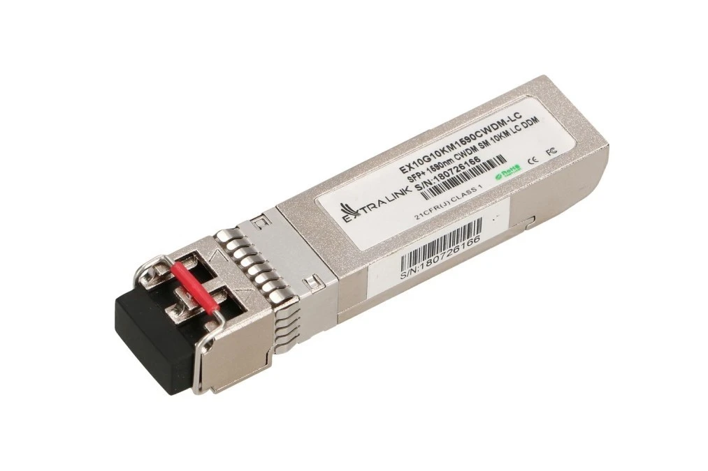 Moduł SFP+ CWDM 10Gbps, 1590nm, single mode, 10km, LC, DOM Extralink SFP+ 10G - obrazek 1