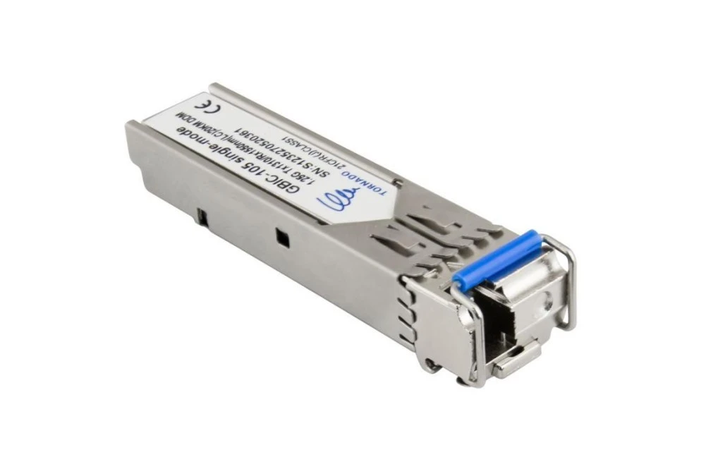 Moduł SFP GBIC‑105, single‑mode, 1,25G, Tx:1310 / Rx:1550, LC, 20KM, DDM (TORNADO) - obrazek 1