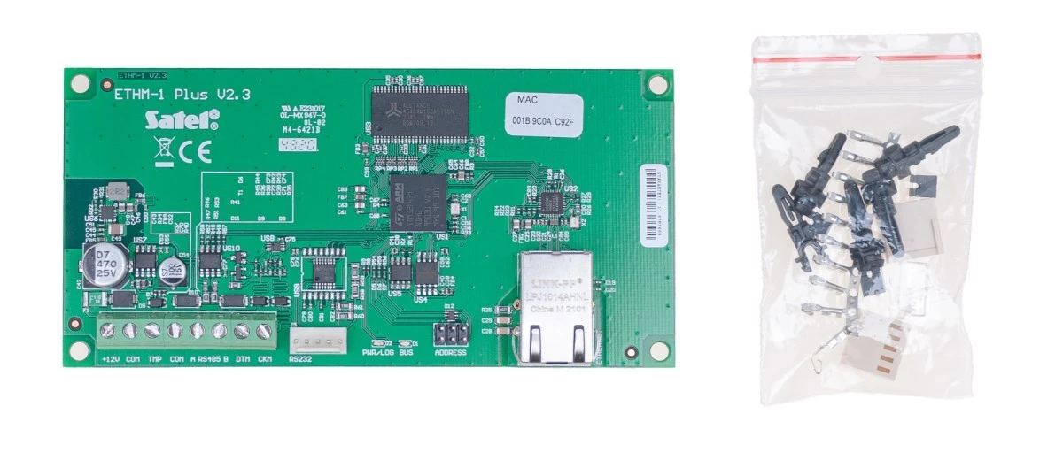 Moduł rozbudowy centrali systemu alarmowego komunikacyjny TCP/IP do central serii INTEGRA/ VERSA ETHM‑1 PLUS - obrazek 3