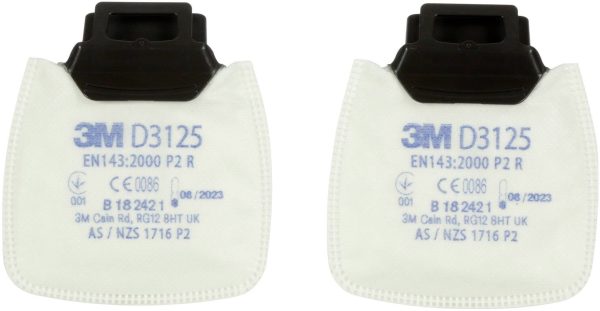 3M D3125 Secure Click P2 R Filtr cząstek 2 szt.