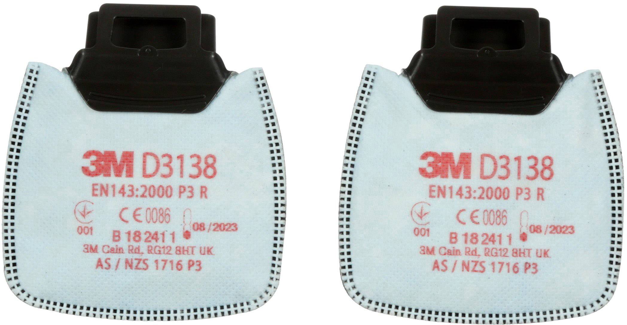 3M D3138 Secure Click P3 R mit Aktivkohle Filtr cząstek 2 szt. - obrazek 1