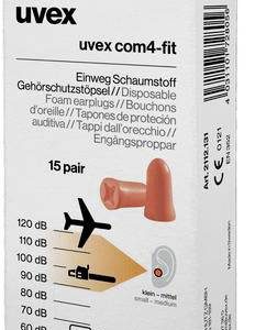 uvex 2112131 com4-fit Zatyczki do uszu 33 dB jednorazowa 15 par(a) uvex 2112131 com4-fit Zatyczki do uszu 33 dB jednorazowa 15 par(a)