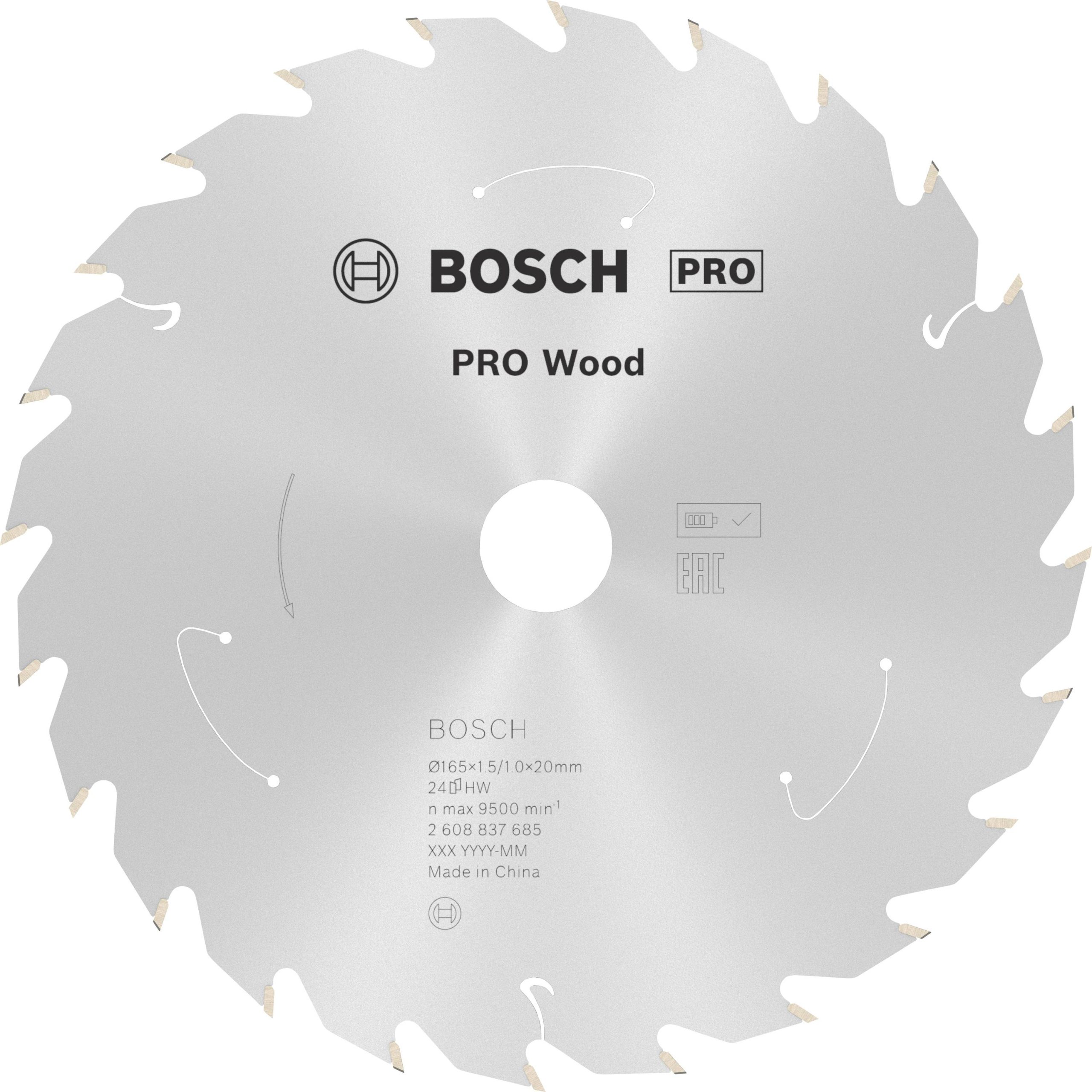Tarcza tnąca Bosch Accessories Bosch Standard for Wood - Kreissägeblatt - für Holz 165 x 20 mm 1 szt. - obrazek 1