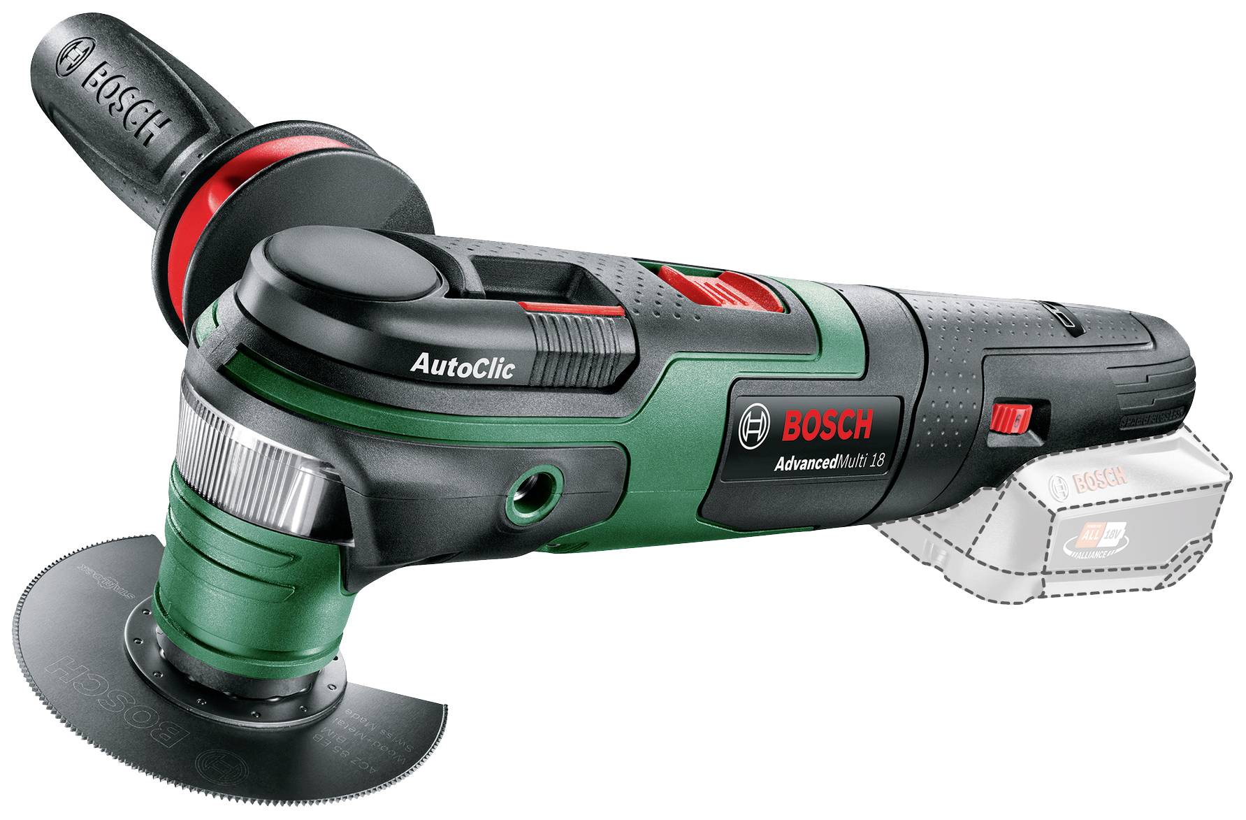 Bosch Home and Garden Multifunktionswerkzeug AdvancedMulti 18 0603104000 Narzędzie wielofunkcyjne bez akumulatora 18 V - obrazek 1