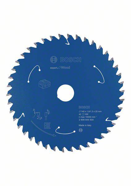 Tarcza tnąca Bosch Accessories Kreissägeblatt Ø 140x20x1,8mm 42 WZ HM Expert for Wood 140 x 20 mm 1 szt. - obrazek 1
