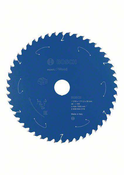 Tarcza tnąca Bosch Accessories Kreissägeblatt Ø 216x30x1,7mm 48 WZ HM Expert for Wood 216 x 30 mm 1 szt. - obrazek 1
