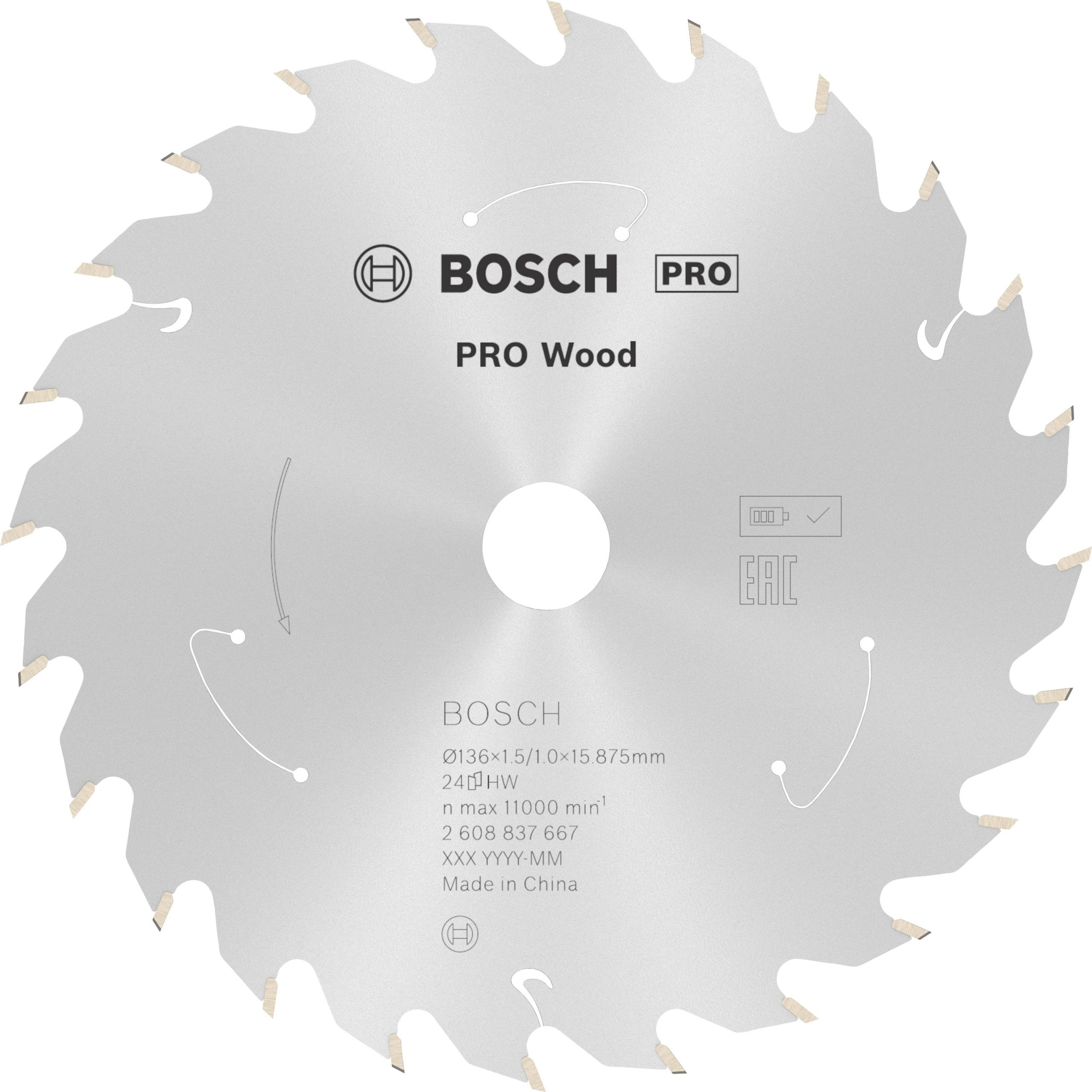 Tarcza tnąca z węglików spiekanych Bosch Accessories 2608837667 136 x 15.875 mm 1 szt. - obrazek 1