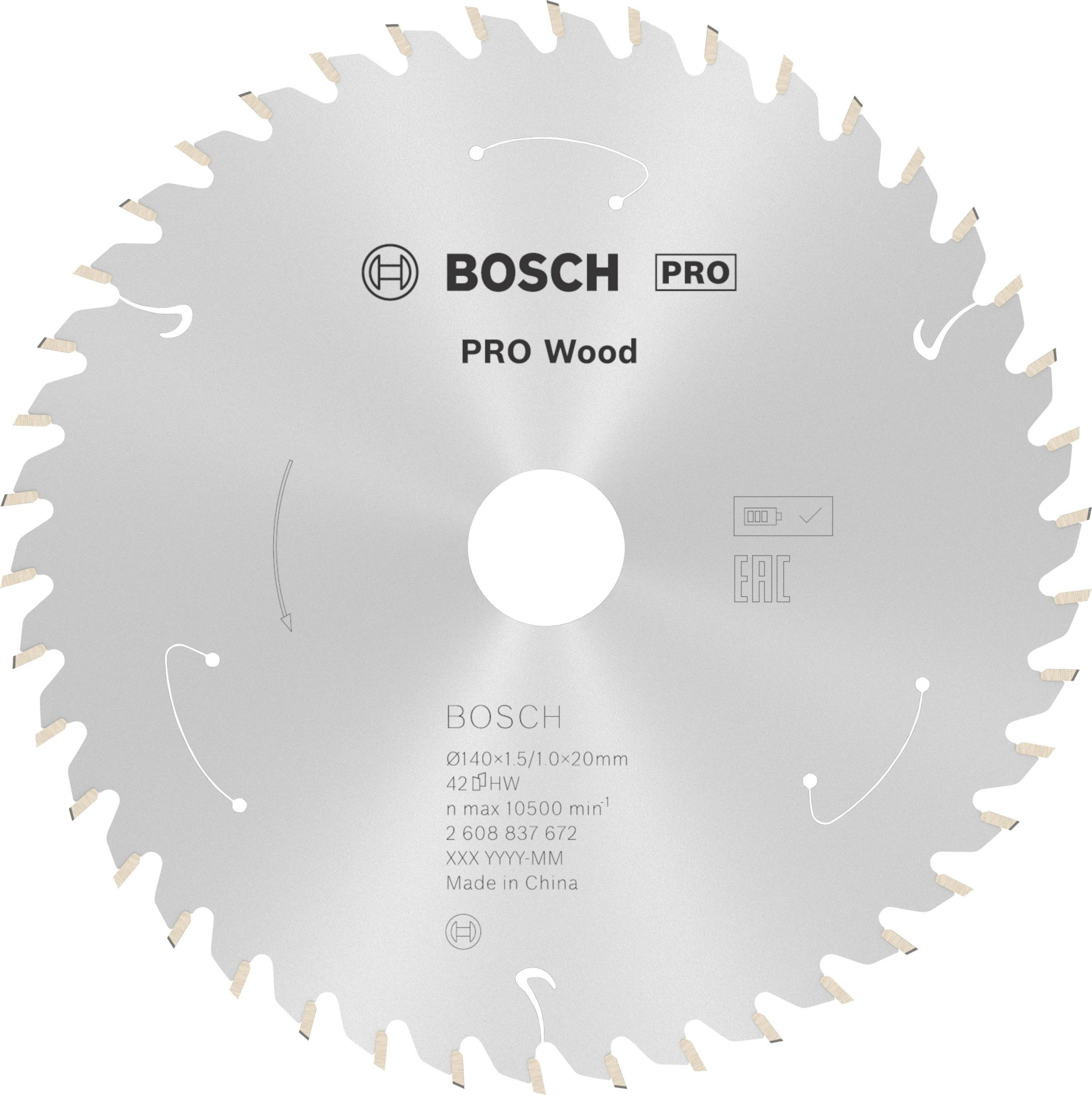 Tarcza tnąca z węglików spiekanych Bosch Accessories 2608837672 140 x 20 mm 1 szt. - obrazek 1