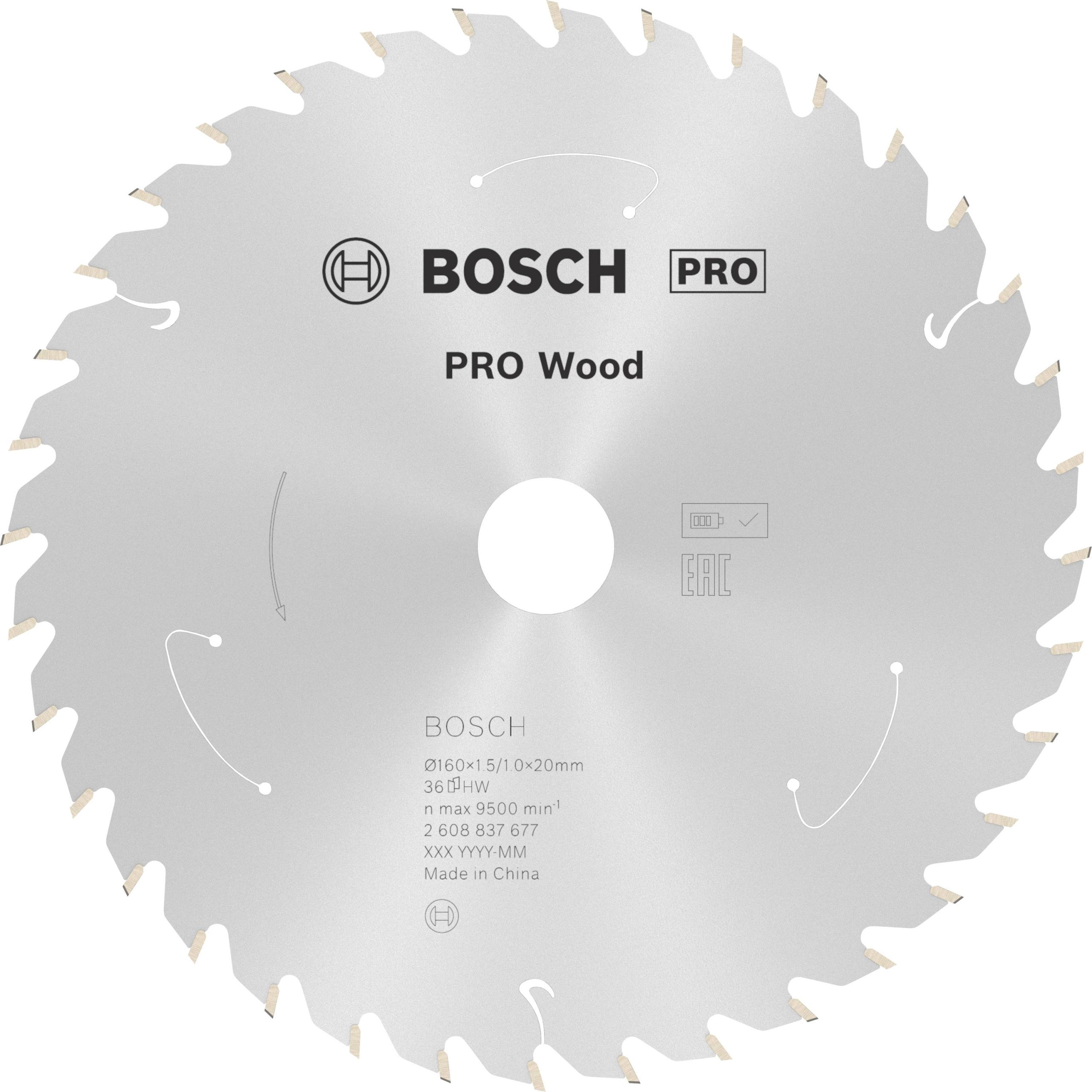 Tarcza tnąca z węglików spiekanych Bosch Accessories 2608837677 160 x 20 mm 1 szt. - obrazek 1