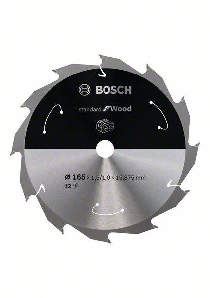 Tarcza tnąca z węglików spiekanych Bosch Accessories Bosch Power Tools 165 x 15.875 mm 1 szt. - obrazek 1