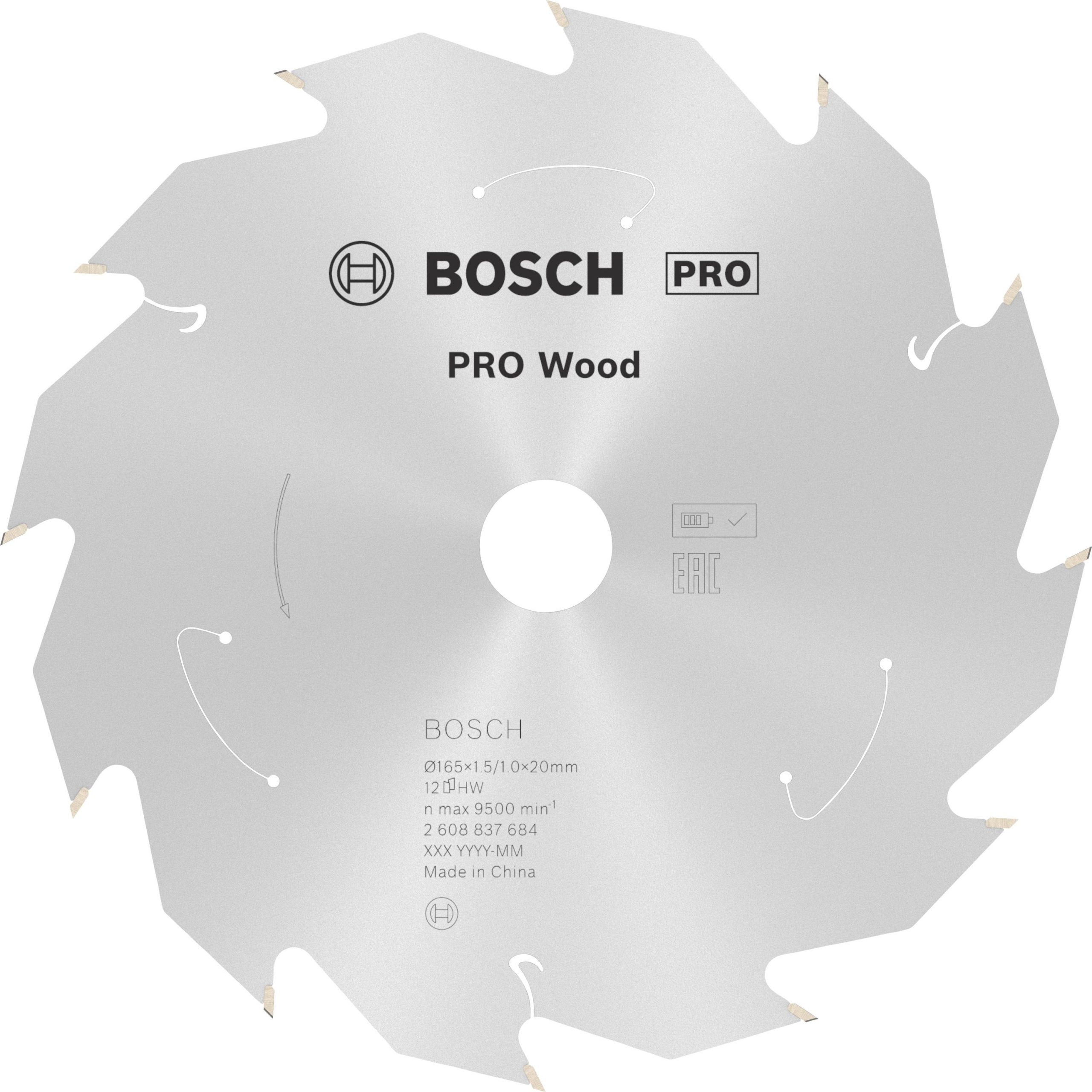 Tarcza tnąca z węglików spiekanych Bosch Accessories 2608837684 165 x 20 mm 1 szt. - obrazek 1
