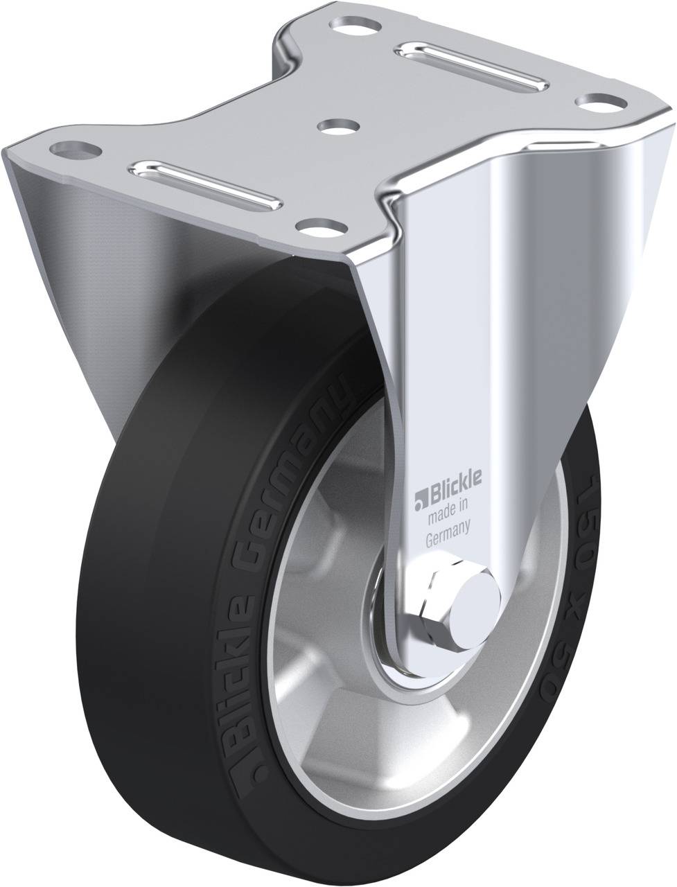Blickle 631176 B-ALEV 150K Rolka nieprowadząca Średnica koła: 150 mm Maksymalne obciążenie: 400 kg 1 szt. - obrazek 1