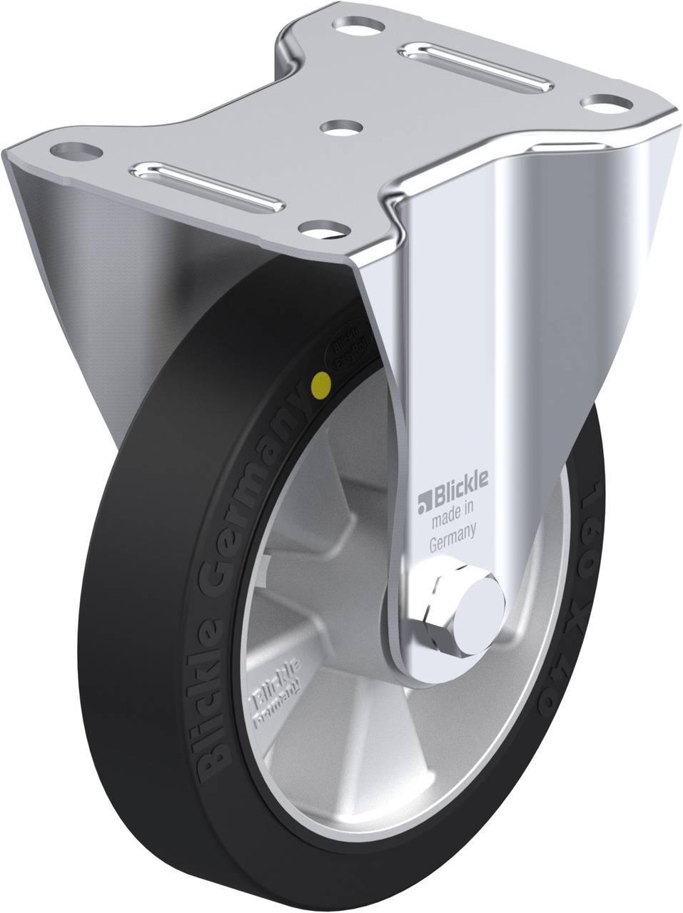 Blickle 451831 B-ALEV 161K-EL Rolka nieprowadząca Średnica koła: 160 mm Maksymalne obciążenie: 300 kg 1 szt. - obrazek 1