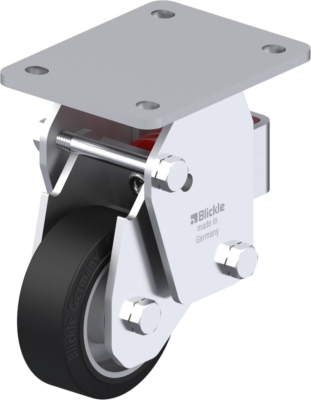Blickle 605709 BHF-ALEV 100K-3 Sprężynowe kółko stałe Średnica koła: 100 mm Maksymalne obciążenie: 200 kg 1 szt. - obrazek 1