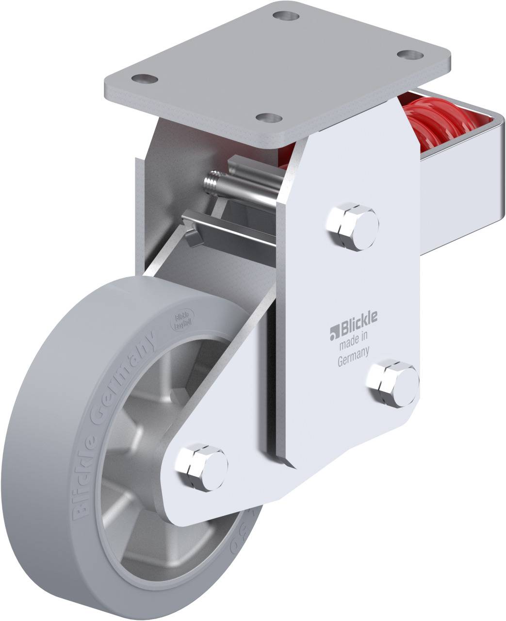 Blickle 685099 BHF-ALEV 160K-SG Sprężynowe kółko stałe Średnica koła: 160 mm Maksymalne obciążenie: 400 kg 1 szt. - obrazek 1