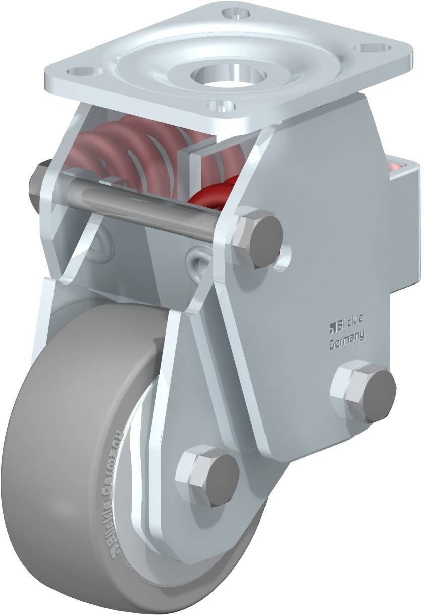 Blickle 853743 BHF-ALTH 101K-1-AS-FA Sprężynowe kółko stałe Średnica koła: 100 mm Maksymalne obciążenie: 350 kg 1 szt. - obrazek 1