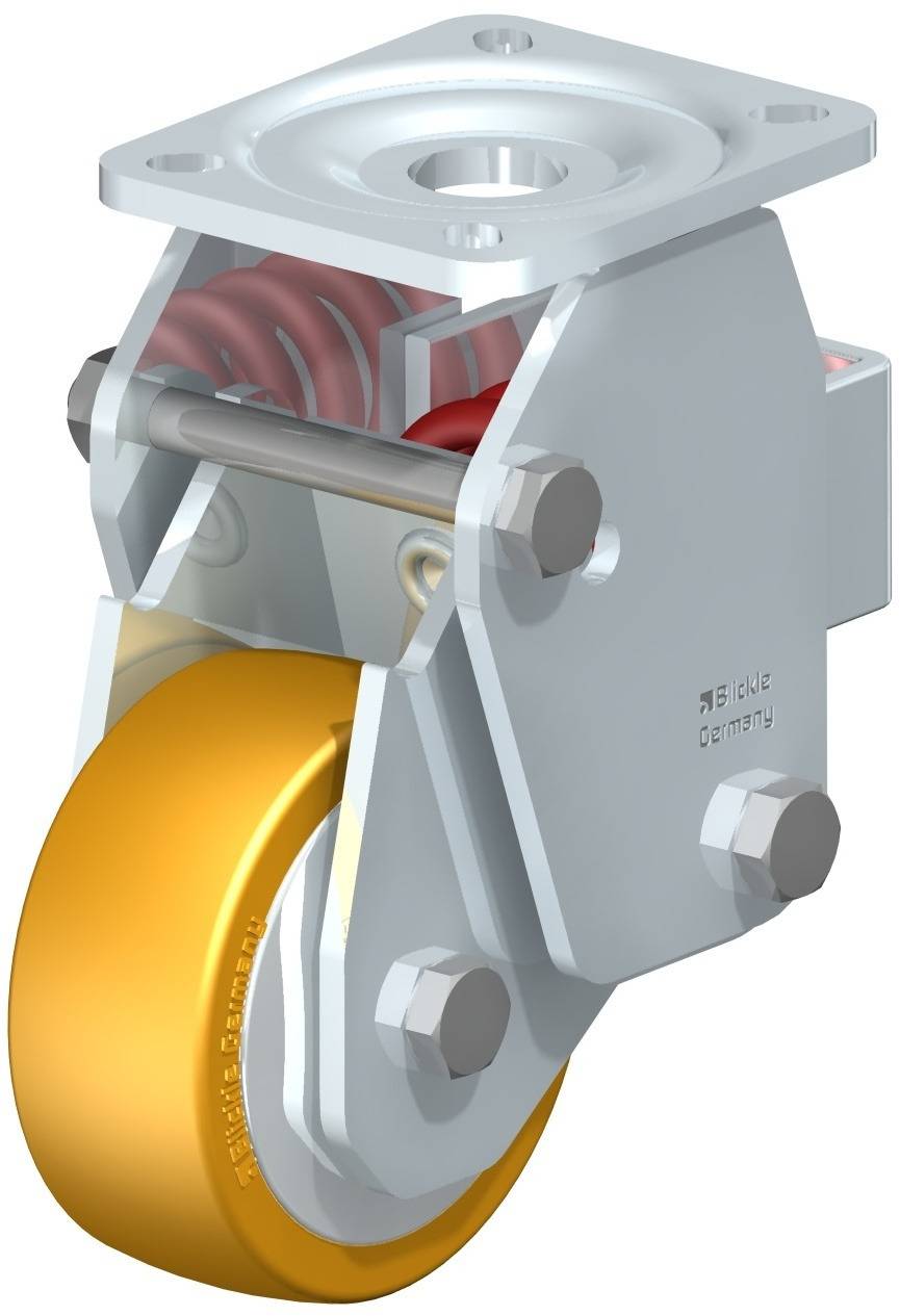 Blickle 605782 BHF-ALTH 101K-1-FA Sprężynowe kółko stałe Średnica koła: 100 mm Maksymalne obciążenie: 350 kg 1 szt. - obrazek 1