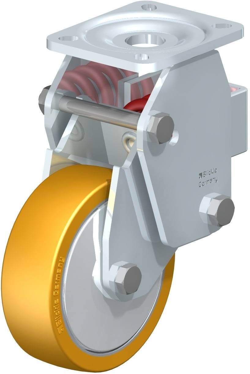 Blickle 605824 BHF-ALTH 125K-1-FA Sprężynowe kółko stałe Średnica koła: 125 mm Maksymalne obciążenie: 350 kg 1 szt. - obrazek 1