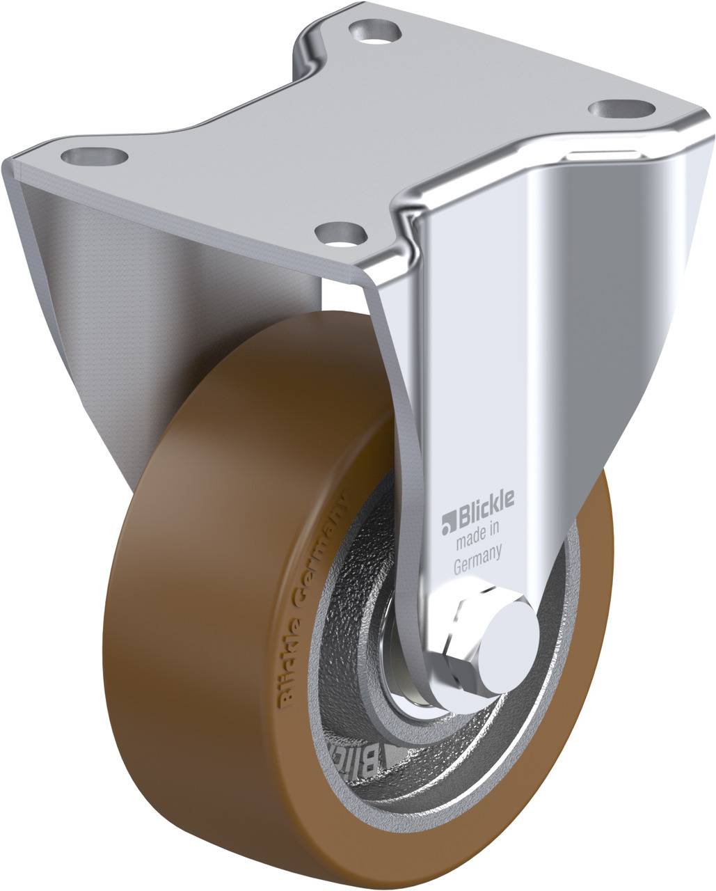 Blickle 742251 BH-GB 100K-1 Rolka nieprowadząca Średnica koła: 100 mm Maksymalne obciążenie: 450 kg 1 szt. - obrazek 1