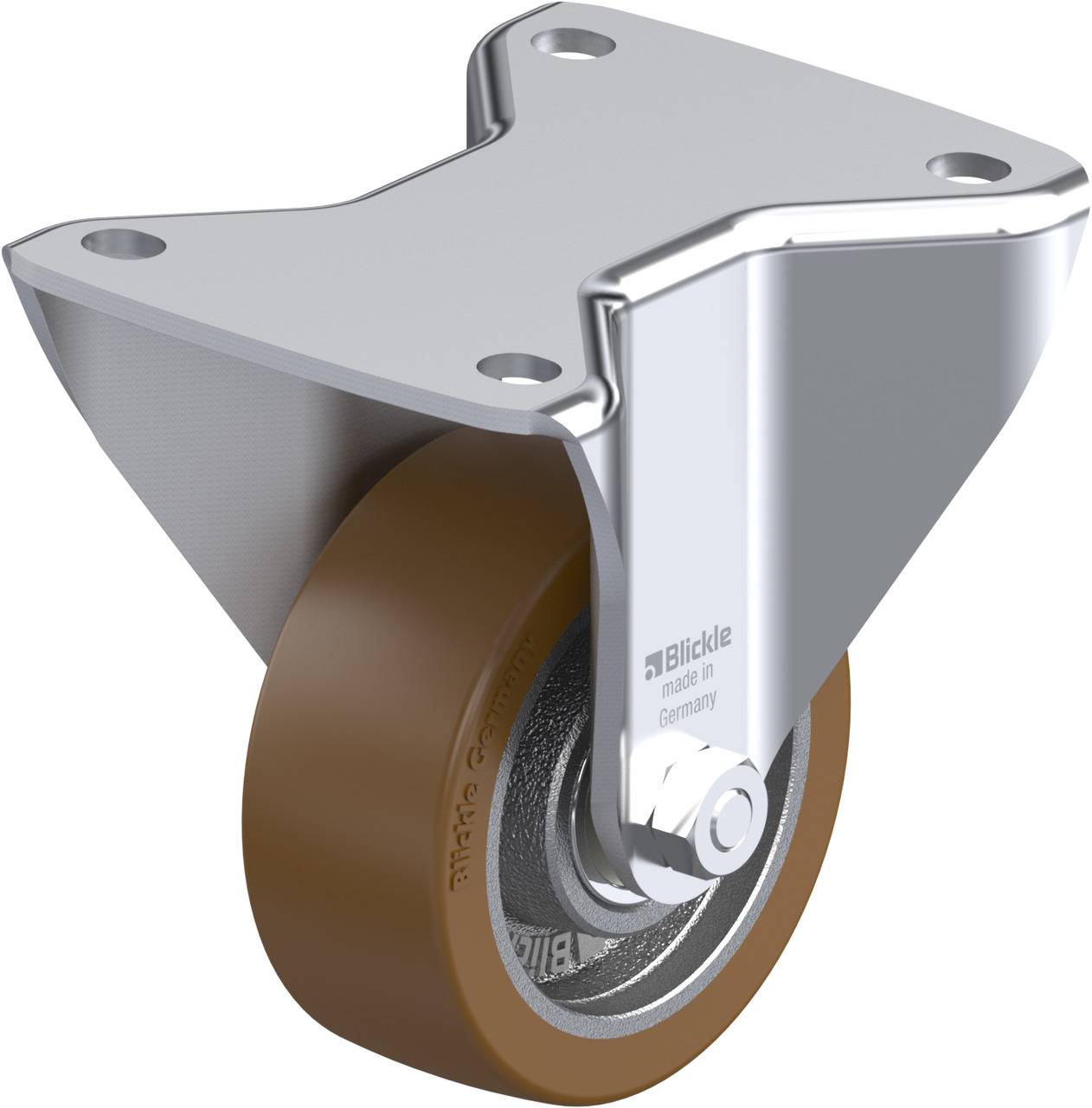 Blickle 752616 BH-GB 100K-3 Rolka nieprowadząca Średnica koła: 100 mm Maksymalne obciążenie: 450 kg 1 szt. - obrazek 1