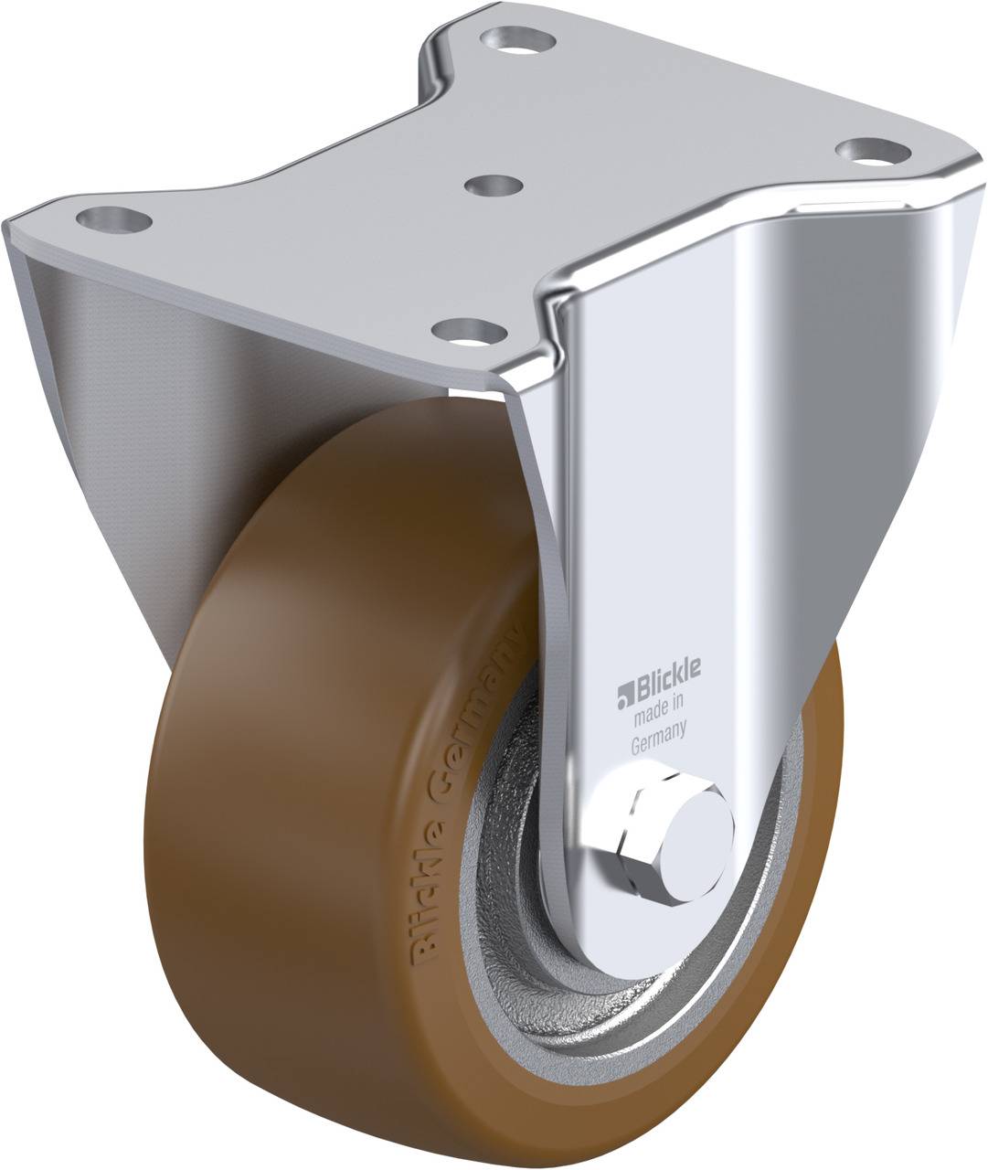 Blickle 754046 BH-GB 128K Rolka nieprowadząca Średnica koła: 125 mm Maksymalne obciążenie: 850 kg 1 szt. - obrazek 1