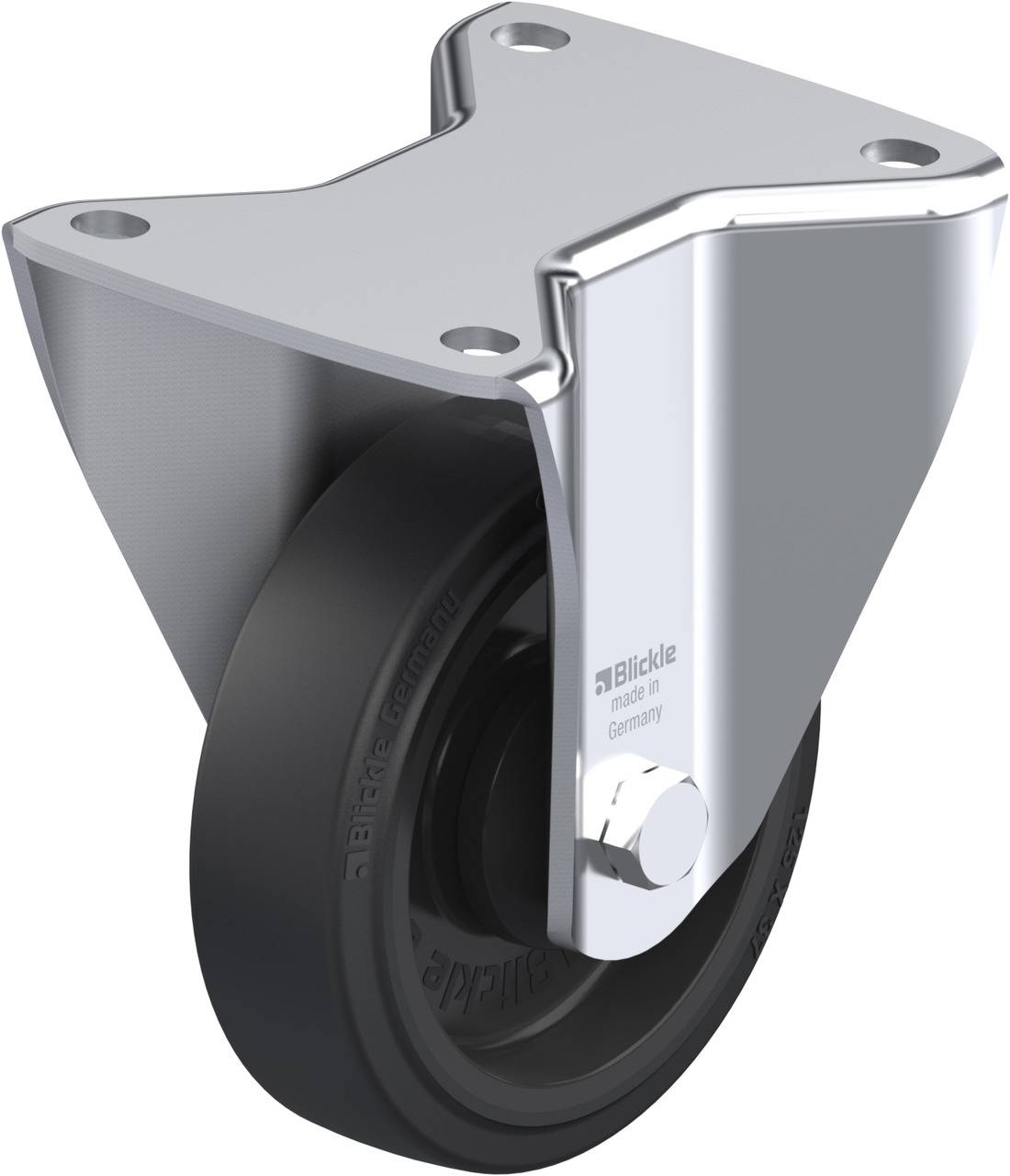 Blickle 43505 BH-POEV 125K-3 Rolka nieprowadząca Średnica koła: 125 mm Maksymalne obciążenie: 250 kg 1 szt. - obrazek 1