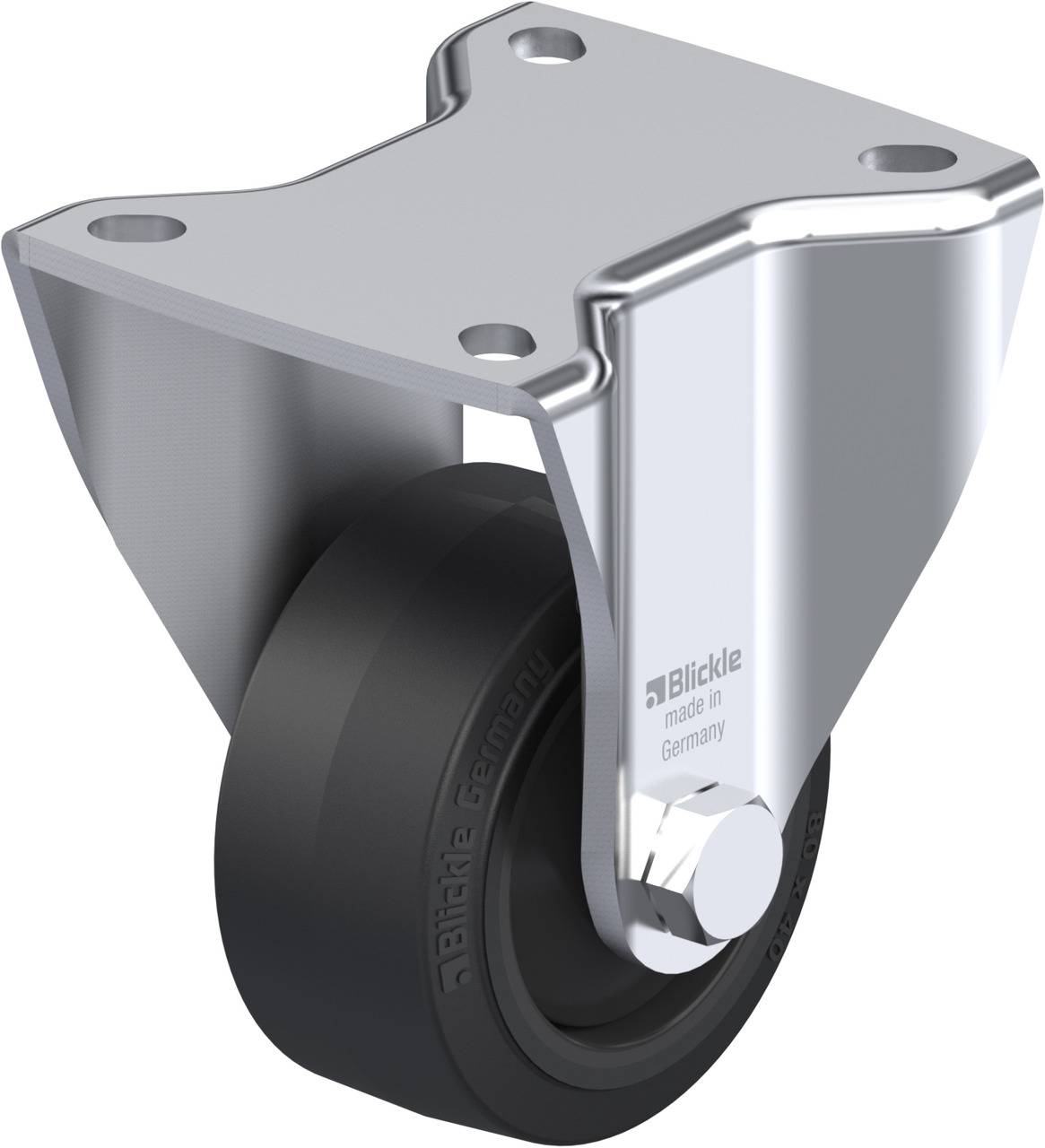 Blickle 754063 BH-POEV 82KF Rolka nieprowadząca Średnica koła: 80 mm Maksymalne obciążenie: 170 kg 1 szt. - obrazek 1