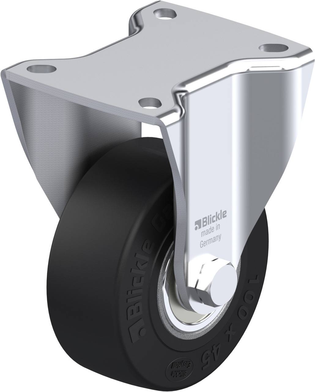 Blickle 264044 BH-SE 100K-1 Rolka nieprowadząca Średnica koła: 100 mm Maksymalne obciążenie: 270 kg 1 szt. - obrazek 1
