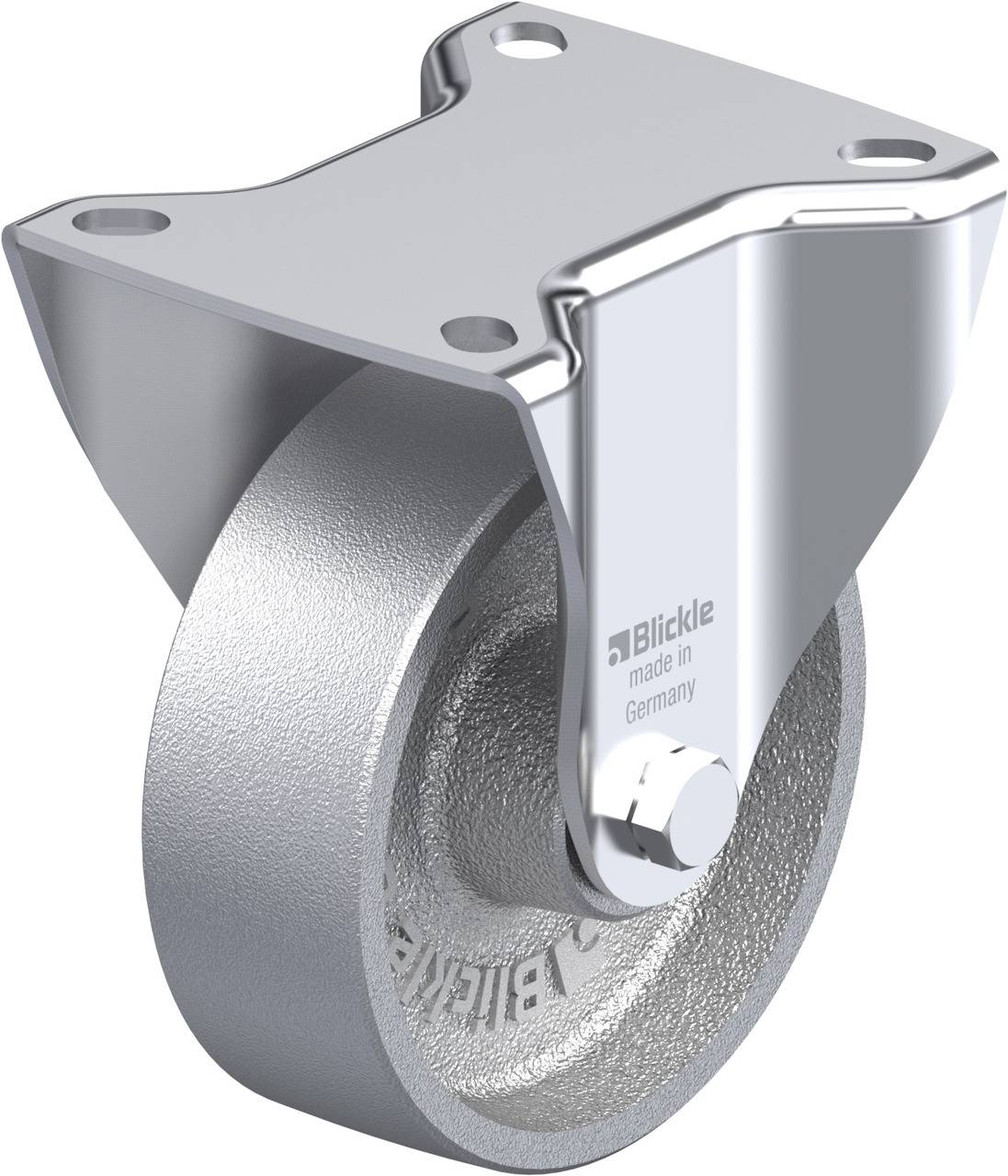 Blickle 754882 BI-G 100G Rolka nieprowadząca Średnica koła: 100 mm Maksymalne obciążenie: 250 kg 1 szt. - obrazek 1