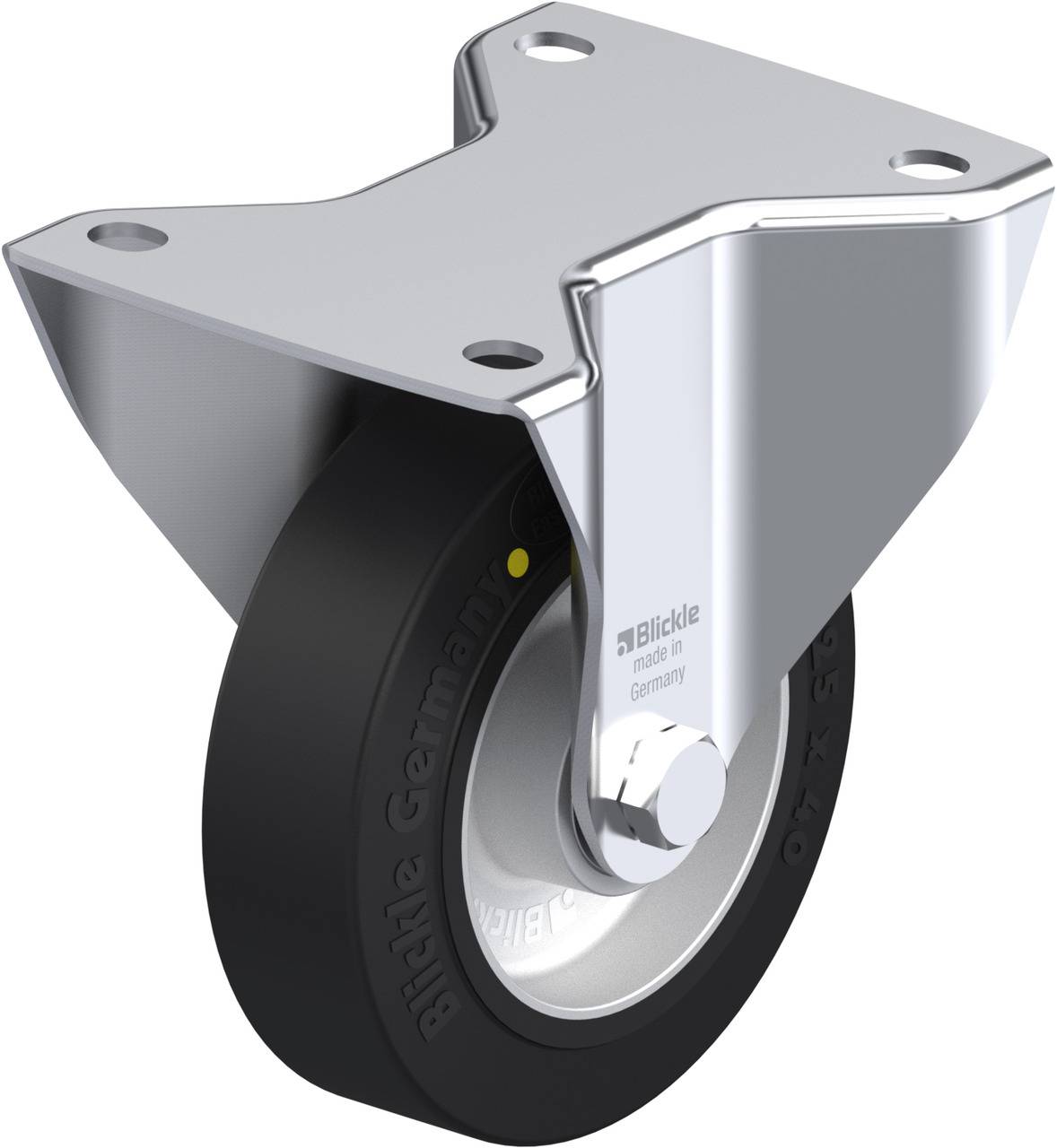 Blickle 745590 BK-ALEV 125K-3-EL Rolka nieprowadząca Średnica koła: 125 mm Maksymalne obciążenie: 250 kg 1 szt. - obrazek 1