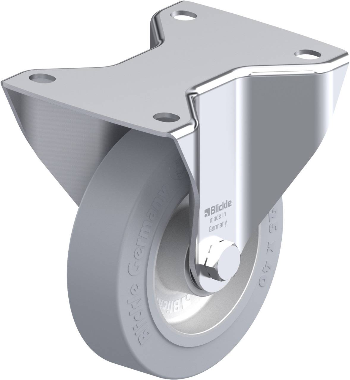 Blickle 416057 BK-ALEV 125K-3-SG Rolka nieprowadząca Średnica koła: 125 mm Maksymalne obciążenie: 250 kg 1 szt. - obrazek 1
