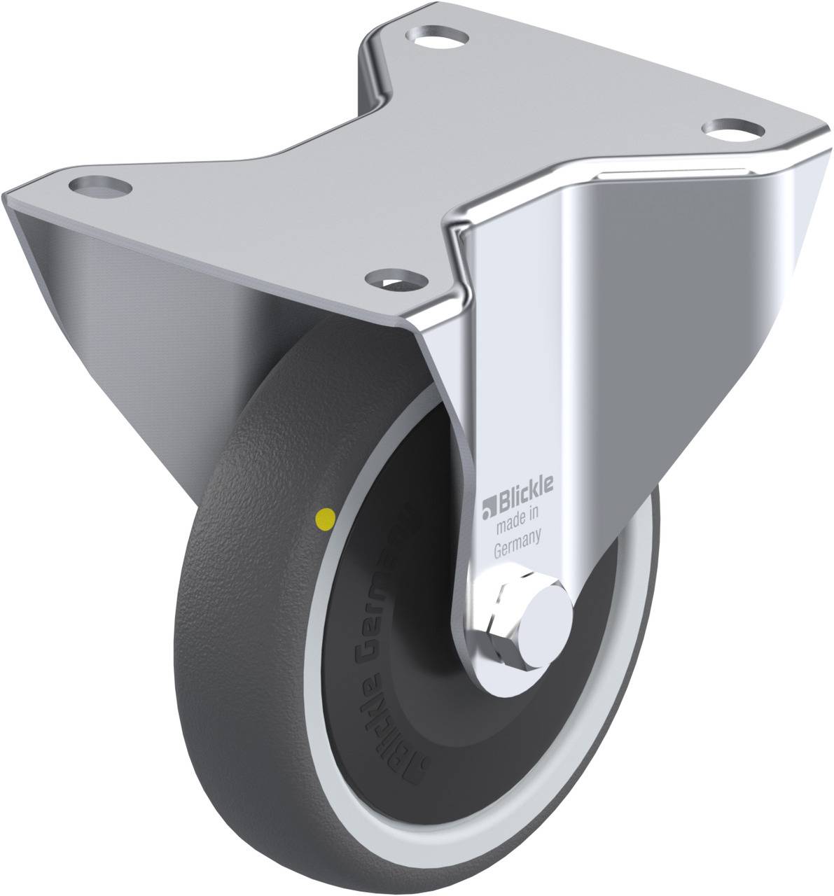 Blickle 852286 BK-PATH 125KF-3-ELS Rolka nieprowadząca Średnica koła: 125 mm Maksymalne obciążenie: 160 kg 1 szt. - obrazek 1