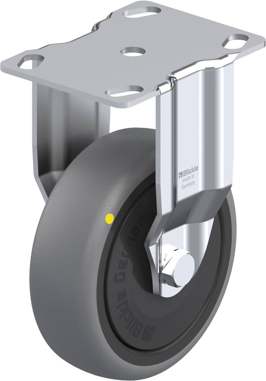Blickle 640334 BKPA-TPA 101KF-ELS Rolka nieprowadząca Średnica koła: 100 mm Maksymalne obciążenie: 70 kg 1 szt. - obrazek 1